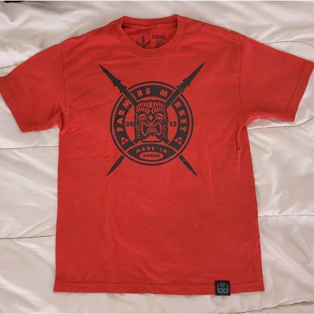 Farmers Market Hawaii Pineapple Clan T Shirt L